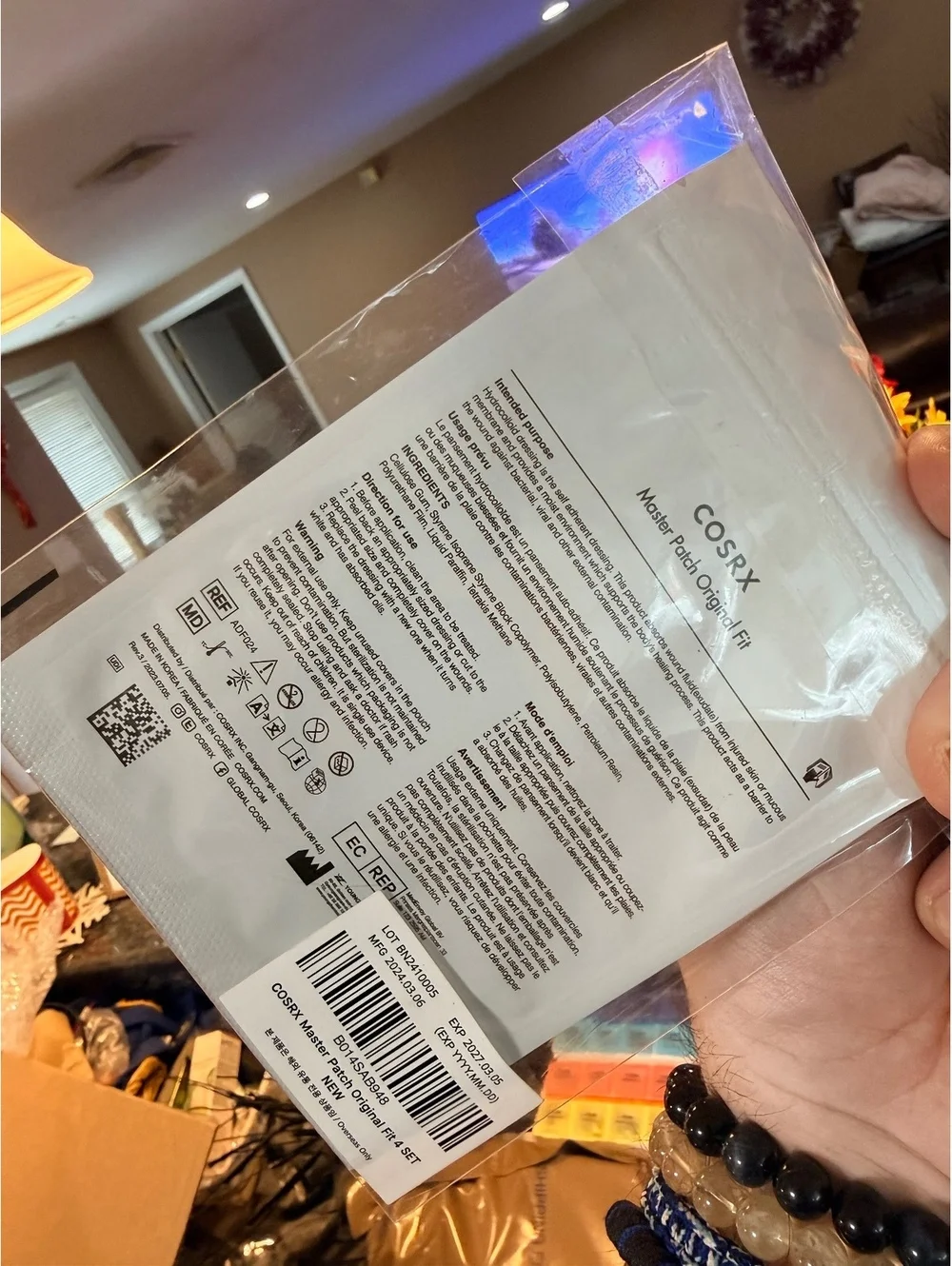 COSRX Moisture Patch Original 12pcs Hydrating Face Mask